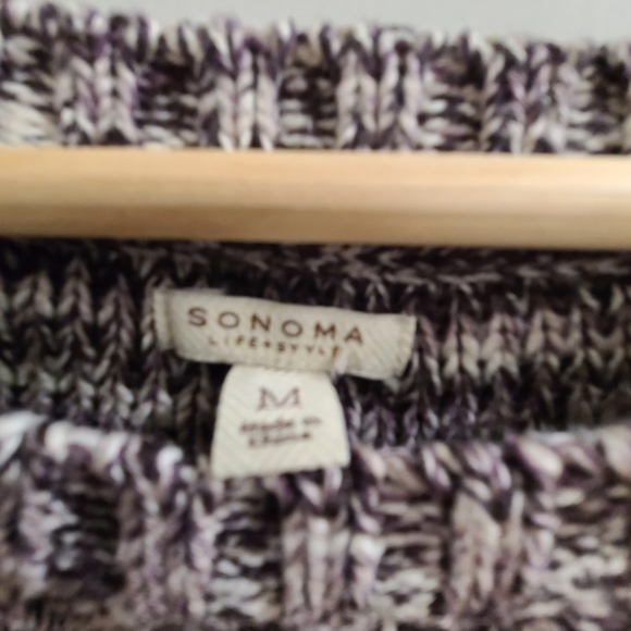 Women's purple knit sweater - Picture 5 of 5